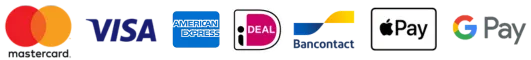 Secure payment options accepted: Visa Mastercard PayPal and more